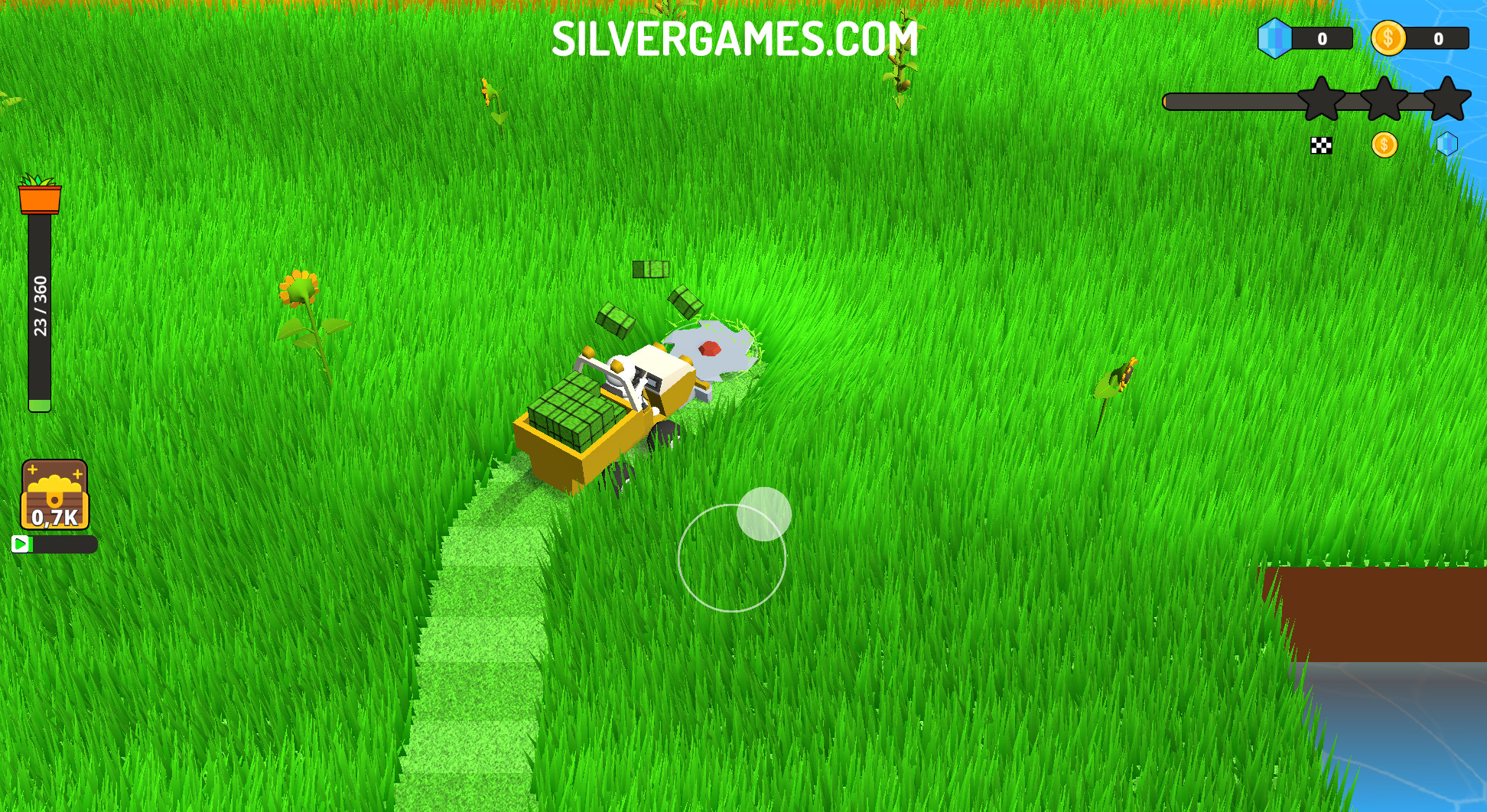 Cutting through tall grass with your mower